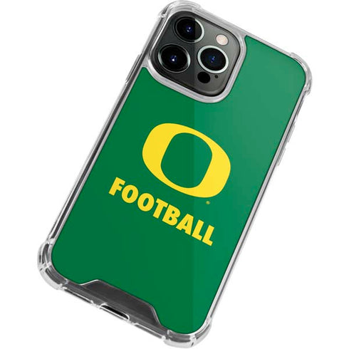 University of Oregon Football Green iPhone 13 Pro Max Clear Case